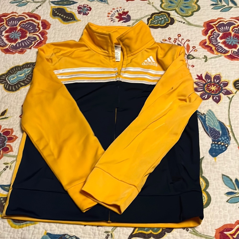 Youth size small Adidas, zip up sweatshirt.